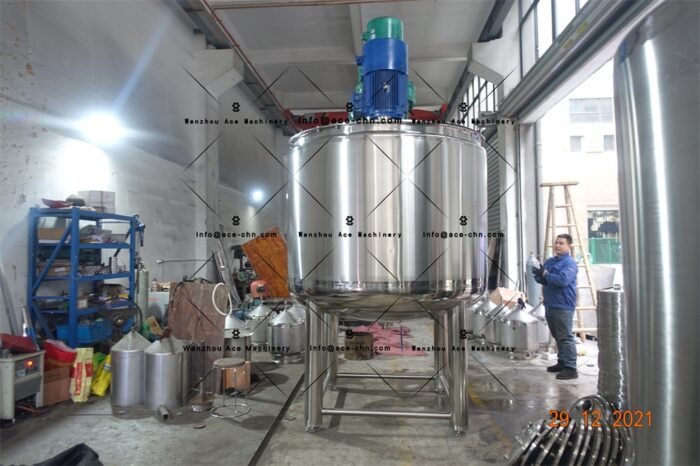 Tangki pencampur kimia 1000 galon