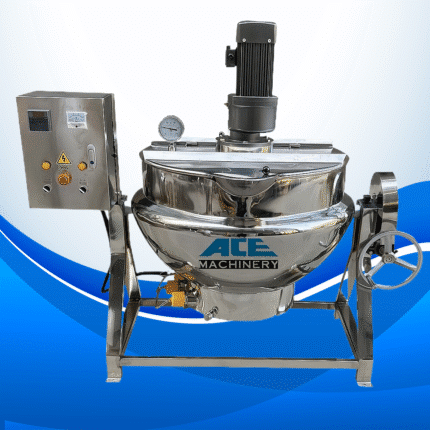 Double Jacketed Kettle with Mixer